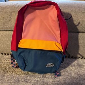Vans multicolor full size book bag